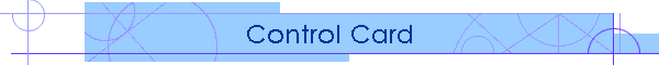 Control Card